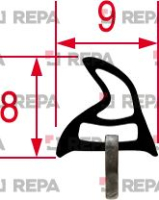 GASKET FOR OVEN DOOR 420x310 mm SMEG 754