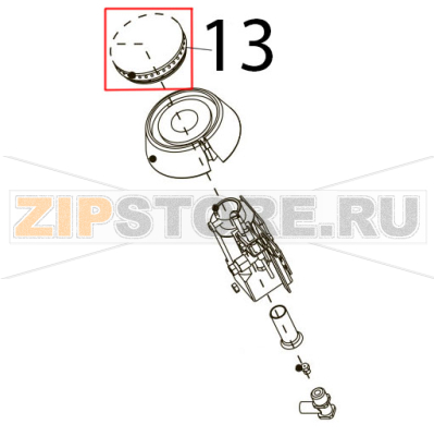 Burner cover 3.3 KW Tecnoinox PF105GG7 Burner cover 3.3 KW Tecnoinox PF105GG7Запчасть на деталировке под номером: 13