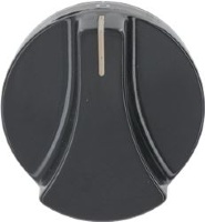 KNOB SAMET BLACK ø 46 mm