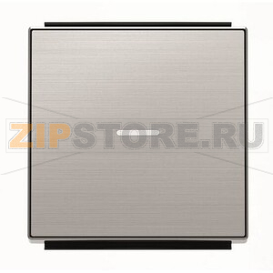 Клавиша для одноклавишных выключателей/переключателей/кнопок с линзой подсветки, нержавеющая сталь ABB 2CLA850130A1401 