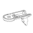Lower Gearcase White KitchenAid K45