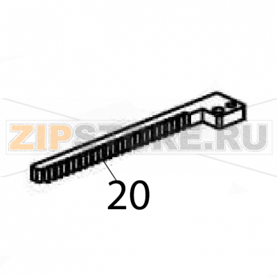 Label guide gear rack Godex G500 Label guide gear rack Godex G500Запчасть на деталировке под номером: 20Название запчасти Godex на английском языке: Label guide gear rack G500.