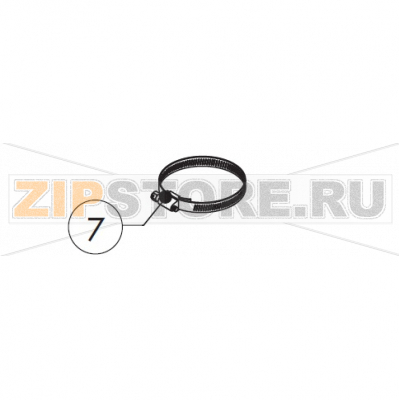 Metal clamps 20-32/9 Lainox MVE051P                                                                                               Metal clamps 20-32/9 Lainox MVE051PЗапчасть на сборочном чертеже под номером: 7Название запчасти на итальянском языке языке: Metal clamps 20-32/9 Lainox MVE051P
