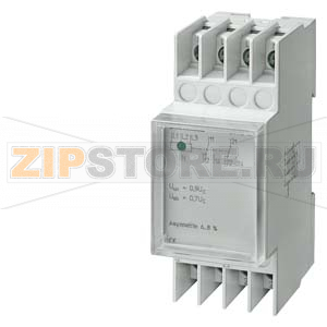 РЕЛЕ НАПРЯЖЕНИЯ N-ТИП АС 230/400В 2CO 0,7/0,95 АССИМЕТРИЧН. Siemens 5TT3406 