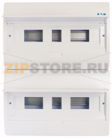 Щит встроенного исполнения, 2 ряда, 36 модулей, белая дверь, пластик Eaton BC-O-2/36-TW-ECO