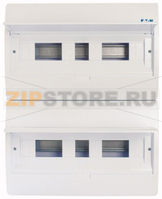 Щит встроенного исполнения, 2 ряда, 36 модулей, белая дверь, пластик Eaton BC-O-2/36-TW-ECO 
