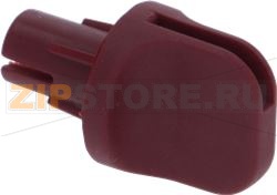 KNOB(INSERT)RED(PA6)NO!HOOKS EO14 