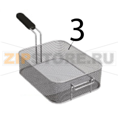 Cestello 11 L per cuocipasta Angelo Po 1G1CP2G Cestello 11 L per cuocipasta Angelo Po 1G1CP2GЗапчасть на деталировке под номером: 3