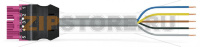 pre-assembled connecting cable; Eca; Plug/open-ended; 5-pole; Cod. B; 8 m; 1,50 mm; pink Wago 771-9995/206-807