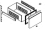 Drawer replacement unit 1/2 inf Sagi KTIB2  