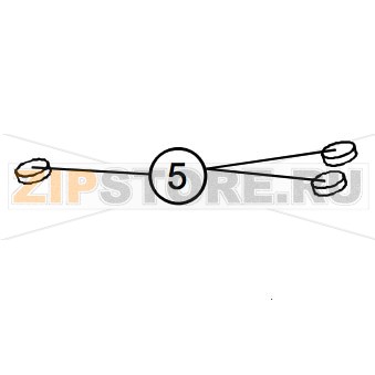 Резиновые ножки (120PK) принтера Datamax E-4205A Mark III Резиновые ножки (120PK) принтера Datamax E-4205A Mark IIIЗапчасть на сборочном чертеже под номером: 5Название запчасти Datamax на английском языке: (120PK) Rubber Foot
