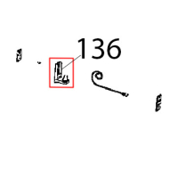 Staffa inferiore porta CT BT Unox XBC 1005E