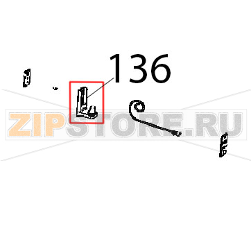 Staffa inferiore porta CT BT Unox XBC 1005E Staffa inferiore porta CT BT Unox XBC 1005EЗапчасть на деталировке под номером: 136