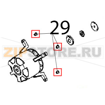 Boccola motore Angelo Po FX201G3 Boccola motore Angelo Po FX201G3Запчасть на деталировке под номером: 29