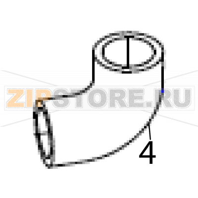 Suction pipe Fagor CO-402 COLD B DD Suction pipe Fagor CO-402 COLD B DDЗапчасть на деталировке под номером: 4Название запчасти Fagor на английском языке: Suction pipe CO-402 COLD B DD.
