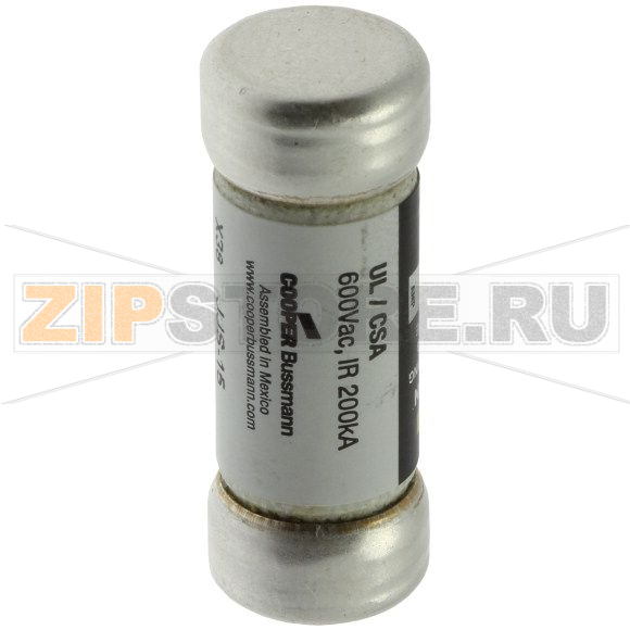 Предохранитель, 15 A, AC 600 В, 200 кА, 14x38 мм, T, UL, сверхбыстрый Eaton TRON FAST ACTING FUSE 