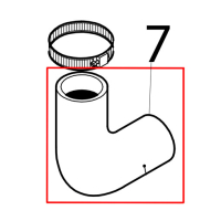 Inlet elbow Silanos N700 PS