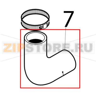 Inlet elbow Silanos N700 PS Inlet elbow Silanos N700 PSЗапчасть на деталировке под номером: 7