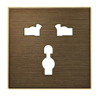 Накладка для розетки, античная латунь ABB 2CLA853900A1201