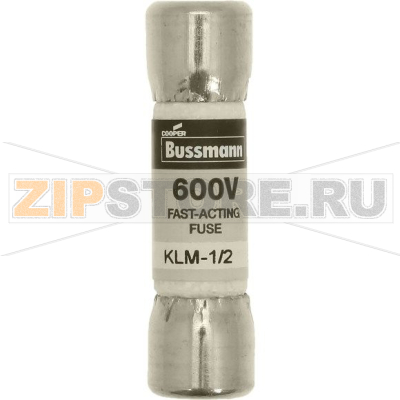 Предохранитель, 0.5 A, AC 600 В, DC 600 В, 10x38 мм, UL, CSA Eaton LIMITRON FAST ACTING FUSE 