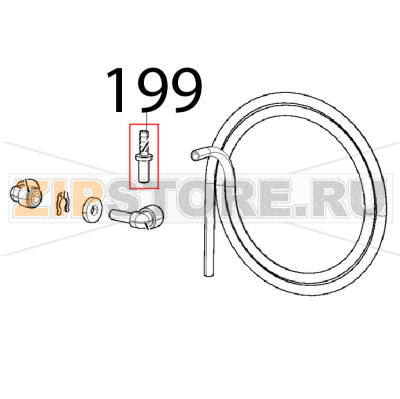 Pipe holder D6-D8 J.G. terminal Unox XVC 205E Pipe holder D6-D8 J.G. terminal Unox XVC 205EЗапчасть на деталировке под номером: 199