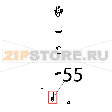 Sensore numero giri motore Unox XBC 1005E Sensore numero giri motore Unox XBC 1005EЗапчасть на деталировке под номером: 55