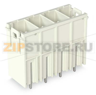 Вилка THT; 1.2 x 1.2 mm solder pin; прямые; 100% защита от неправильного подсоединения; Посеребренные контакты; Шаг контактов 10,16 мм; 4-пол.; светло-серые Wago 832-3604 Универсальное соединение для всех типов проводниковПростой зажим одножильных проводников и проводников с наконечником путем вставкиВстроенные тестовые порты для тестовых штекеров O 2 мм600 В к UL 1059 100% защита от неправильного подсоединенияВозможны варианты кодировки...