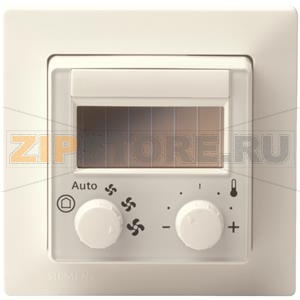 QAX98.4 - Комнатный модуль с интерфейсом EnOcean, задатчик уставки, клавишей и переключателем скоростей вентилятора Siemens QAX98.4 