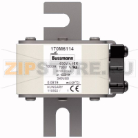 Предохранитель, 1000 A, AC 690 В, 200 кА, 3, 76x92x109 мм, aR, DIN, IEC Eaton FUSE 1000A 690V 3