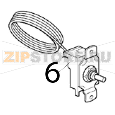 Evaporator thermostat Scotsman AC 56 Evaporator thermostat Scotsman AC 56Запчасть на деталировке под номером: 6
