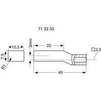 Колпачок кнопочный, серый, 1 шт TRU Components TC-C 400 GR203