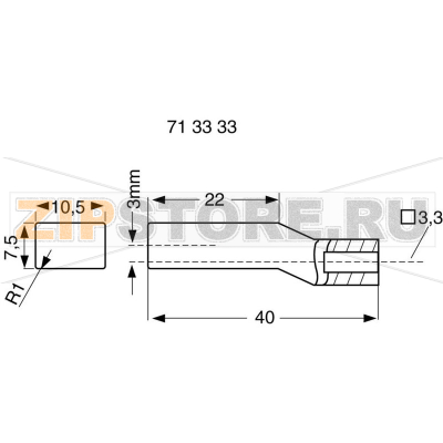 Колпачок кнопочный, серый, 1 шт TRU Components TC-C 400 GR203 