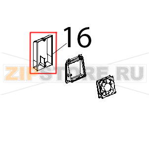 Protezione ventola raffredamento CT-BT Unox XVC 1005P Protezione ventola raffredamento CT-BT Unox XVC 1005PЗапчасть на деталировке под номером: 16