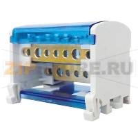 Блок модульный, распределительный, серый CHIKU RBD 40A-2P-01