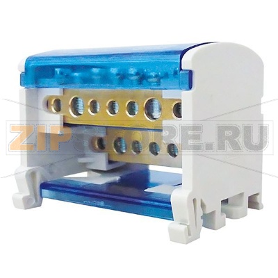 Блок модульный, распределительный, серый CHIKU RBD 40A-2P-01 