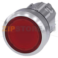 АКТУАТОР КНОПКИ С ВОЗМОЖНОСТЬЮ ПОДСВЕТКИ, 22MM, КРУГЛ., ГЛЯНЦЕВЫЙ МЕТАЛЛ, КНОПКА КРАСНАЯ ПЛОСКАЯ, С ФИКСАЦИЕЙ, ДЕБЛОКИРОВКА НАЖАТИЕМ Siemens 3SU1051-0AA20-0AA0