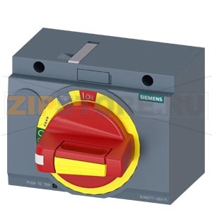 front mounted rotary operator emergency-off IEC IP30/40 accessory for: 3VA6 150/250 3VA5 250 Siemens 3VA9277-0EK15 