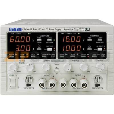 Блок питания лабораторный, регулируемый, 0-60 В/DC, 0-10 А, 360 Вт Aim-TTi CPX200DP 