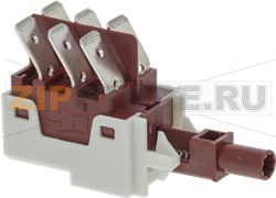 КНОПКА С ДВОЙНЫМ КОНТАКТОМ 16(6)A 250В 