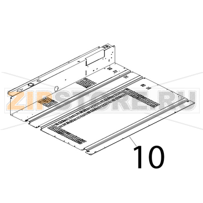Fondo esterno inox Unox XB 403G Fondo esterno inox Unox XB 403GЗапчасть на деталировке под номером: 10