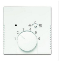 Накладка для терморегулятора, белый бархат ABB 2CKA001710A4051