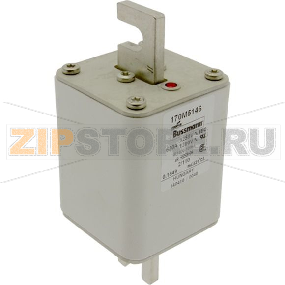 Предохранитель, 630 A, AC 1250 В, 100 кА, size 2, 61x75x138 мм, aR, DIN, IEC Eaton FUSE 630A 12 