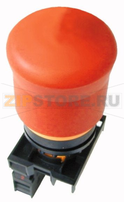 Кнопка аварийной остановки, 1 разм. + 1 замык. контакт, красная Eaton M22-PV/K11 