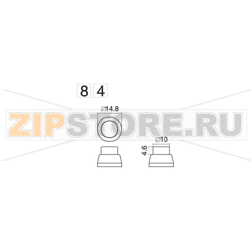 Кнопка 250 В/AC, 1 А, 1 x выкл/вкл, без фиксации, 1 шт TRU Components TC-R13-84A-05BK 
