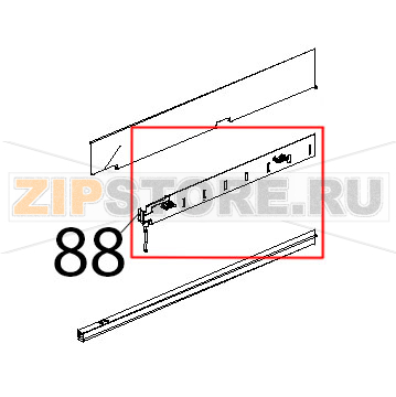 Profilo salvagoccia porta Unox XBC 804 Profilo salvagoccia porta Unox XBC 804Запчасть на деталировке под номером: 88