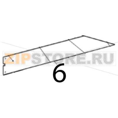 Metal bracket Scotsman AF 124 Metal bracket Scotsman AF 124Запчасть на деталировке под номером: 6