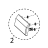 Print button assembly (dark gray) Intermec PF4i