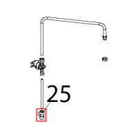 Raccordo intermedio "T", tubo Ø: 8 Unox XBC 404