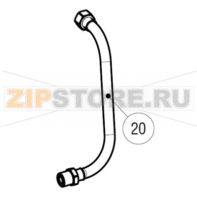 Water pipe Tecnoinox CP70E7 Water pipe Tecnoinox CP70E7Запчасть на деталировке под номером: 20Название запчасти Tecnoinox на английском языке: Water pipe Tecnoinox CP70E7