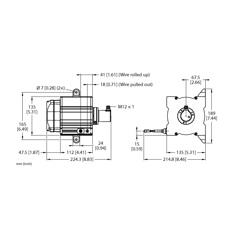 Энкодер тросиковый Turck DWE-20000-135-195-IOL32B-H1141 